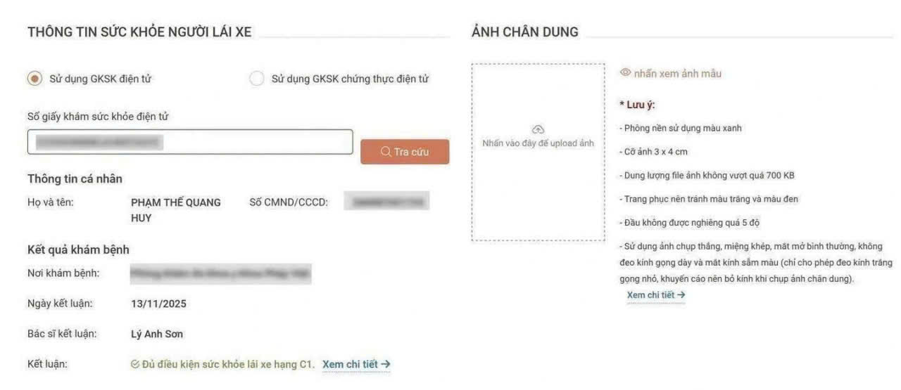 z7402081796600 48eb726d7cfeebea6f355bc8f31c706a HƯỚNG DẪN CÁCH ĐỔI GIẤY PHÉP LÁI XE SẮP HẾT HẠN TẠI NHÀ BẰNG VNEID